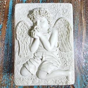 Vintage Angel Trinket Box Resin Keepsake Romantic Cottagecore Grannycore Decor